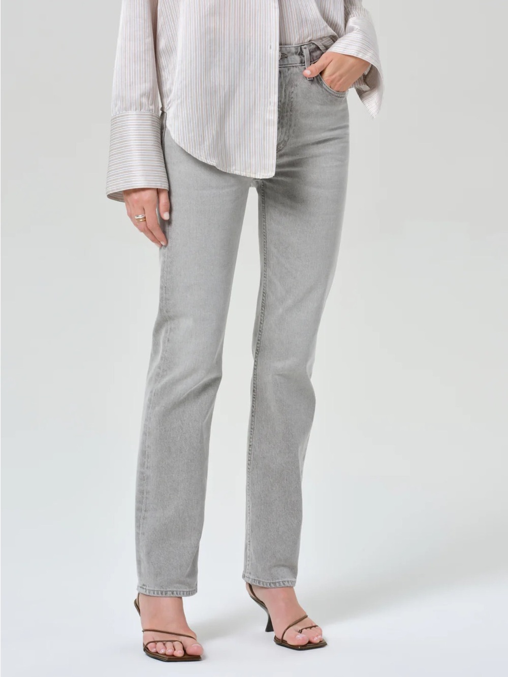 Citizens of Humanity Zurie Straight leg jeans In Quartz Grey size 27